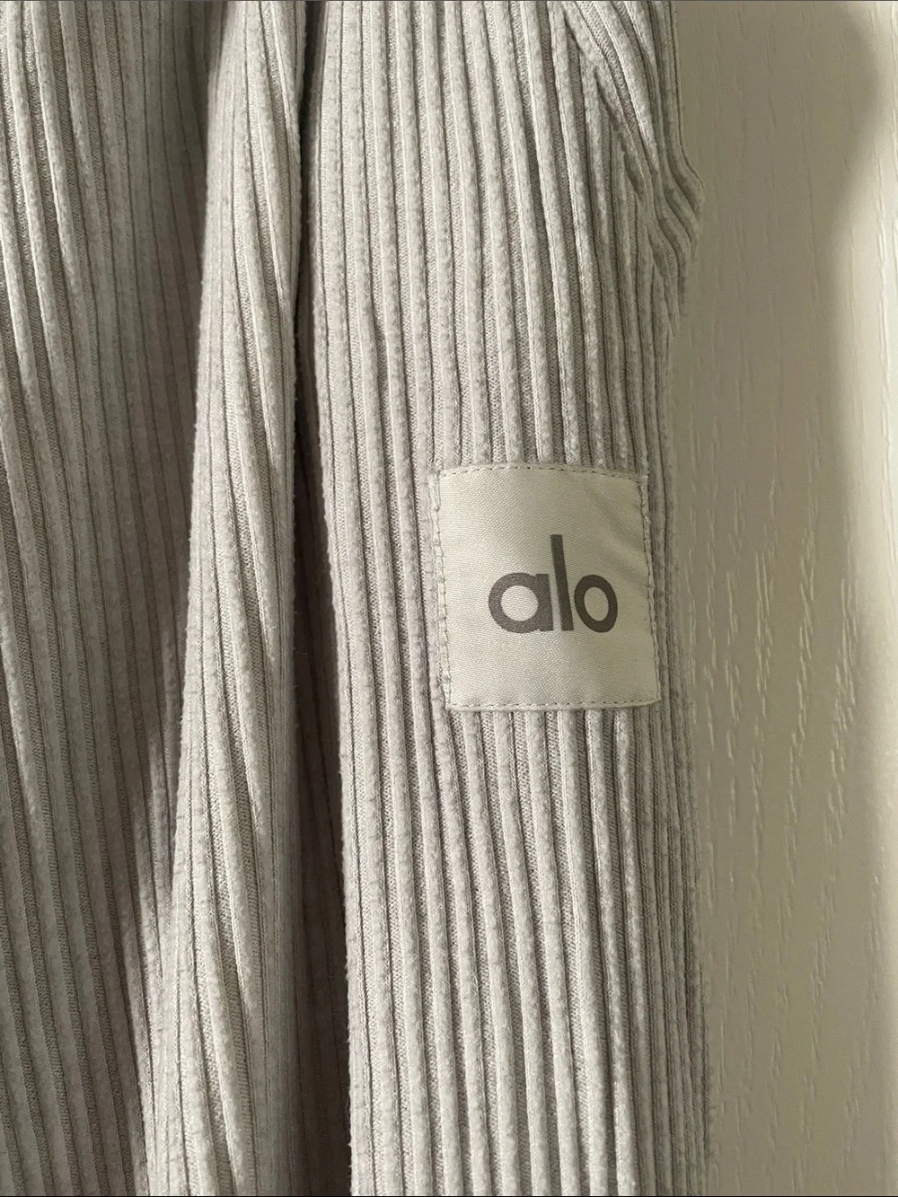 ALO Yoga Light Gray Pinstripe Joggers